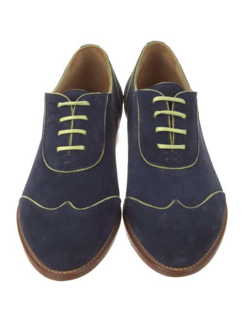 The Office of Angela Scott Suede Oxfords