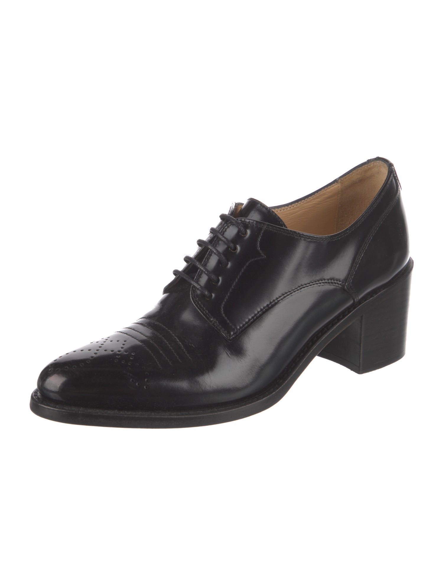 The Office of Angela Scott Leather Oxfords