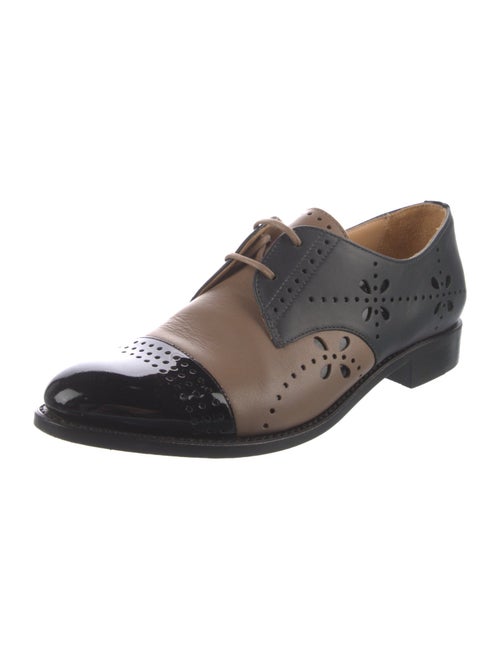 The Office of Angela Scott Leather Patterned Oxfords