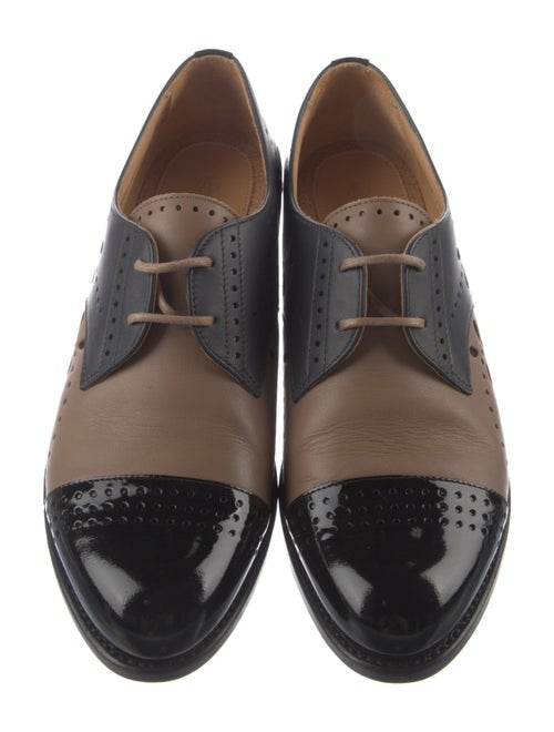 The Office of Angela Scott Leather Patterned Oxfords