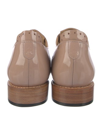 The Office of Angela Scott Patent Leather Cutout Accent Oxfords