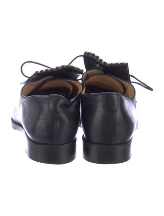 The Office of Angela Scott Leather Studded Accents Oxfords