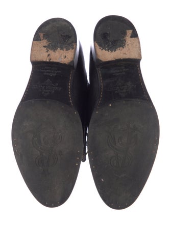 The Office of Angela Scott Leather Studded Accents Oxfords