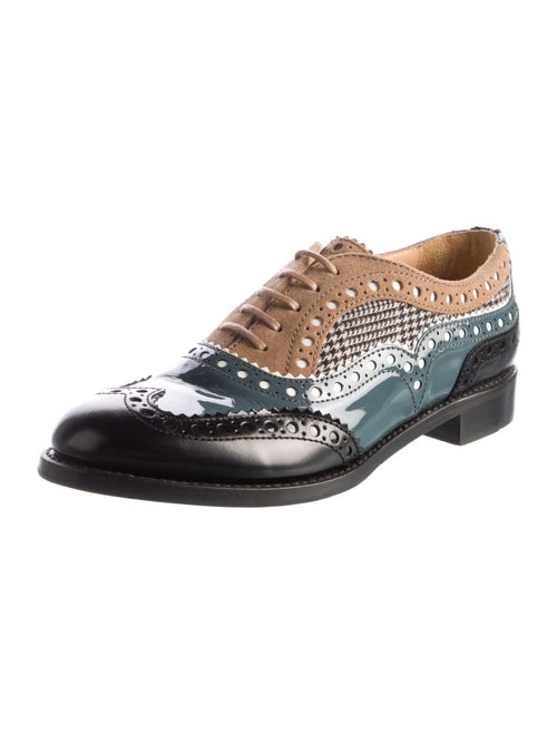 The Office of Angela Scott Leather Eyelet Trim Oxfords