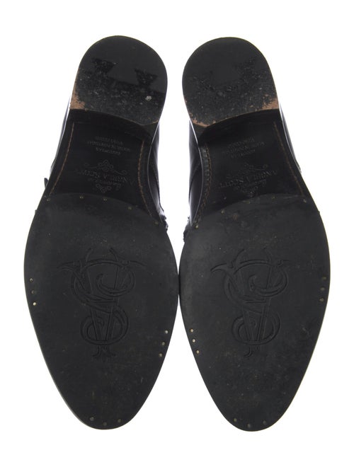 The Office of Angela Scott Leather Combat Boots