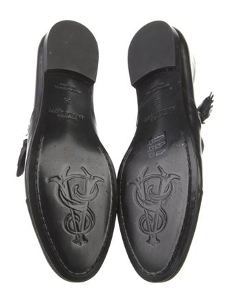 The Office of Angela Scott Leather Tassel Accents Oxfords