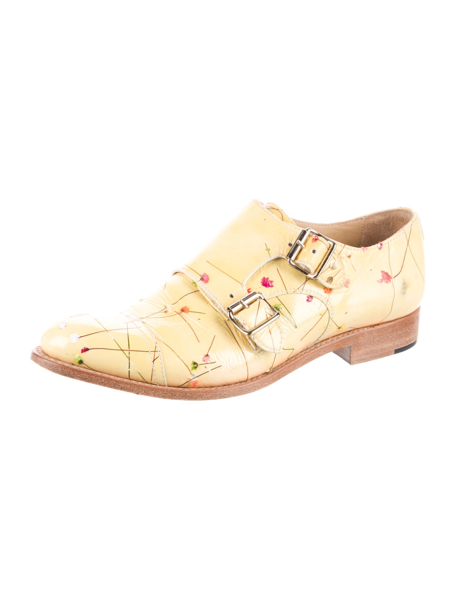 The Office of Angela Scott Patent Leather Printed Oxfords