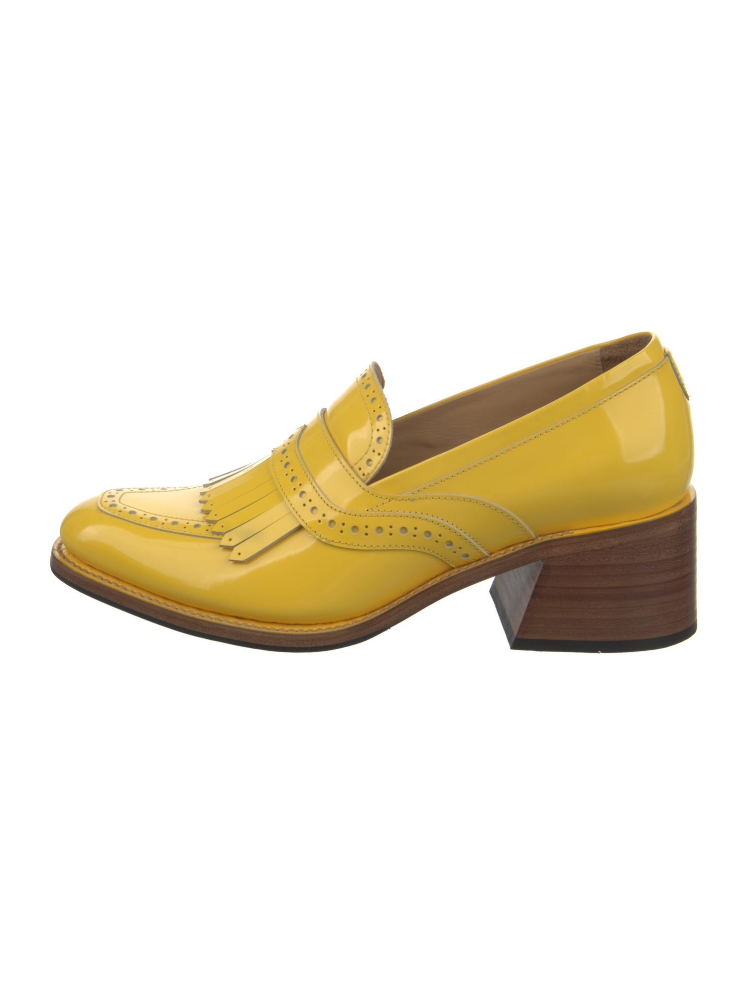 The Office of Angela Scott Leather Pumps