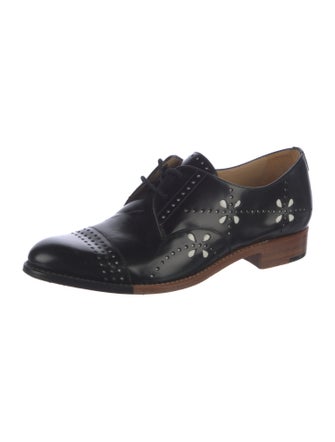 The Office of Angela Scott Leather Lasercut Accents Oxfords