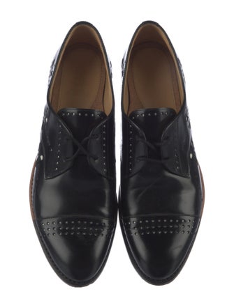 The Office of Angela Scott Leather Lasercut Accents Oxfords