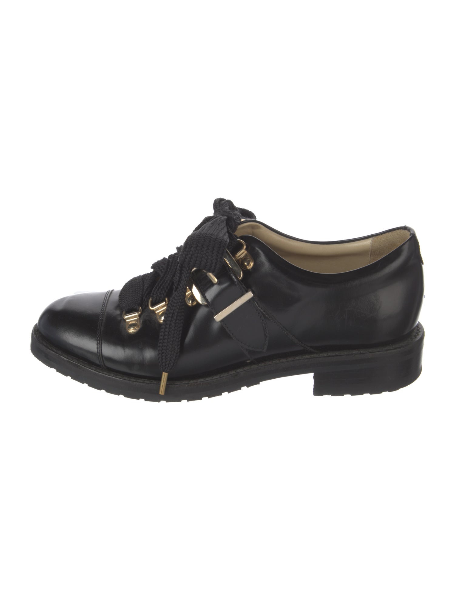 The Office of Angela Scott Leather Pumps