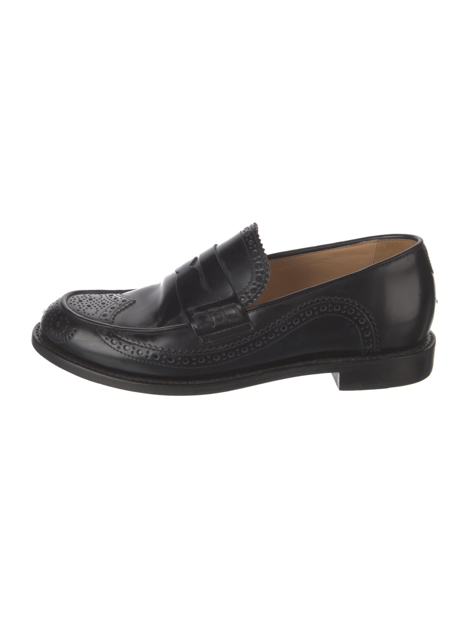 The Office of Angela Scott Leather Loafers