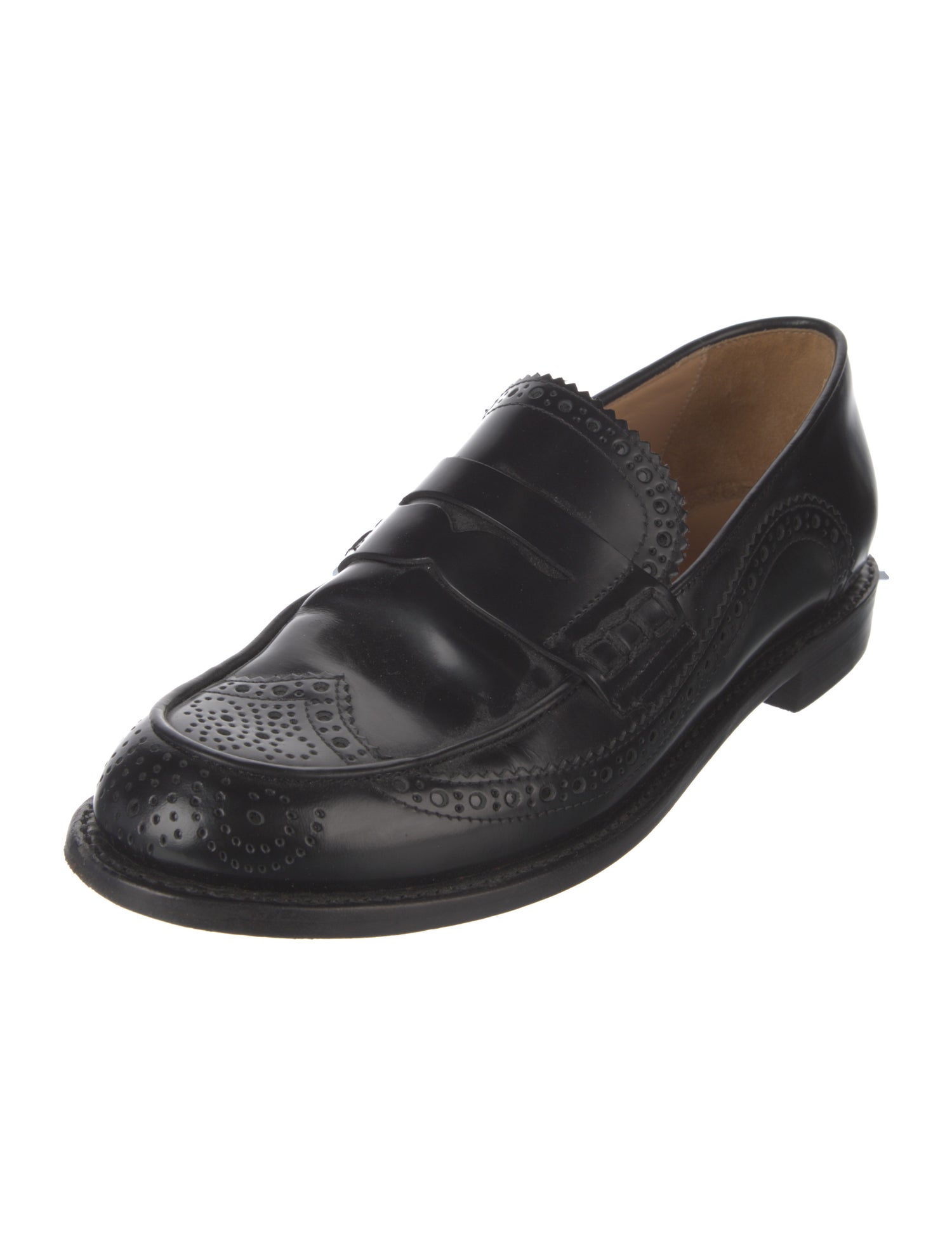 The Office of Angela Scott Leather Loafers