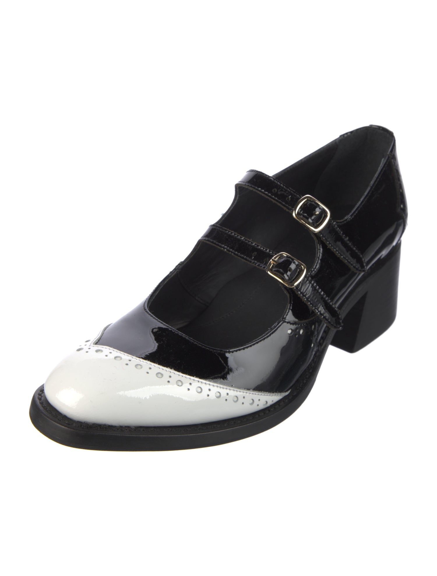 The Office of Angela Scott Patent Leather Pumps