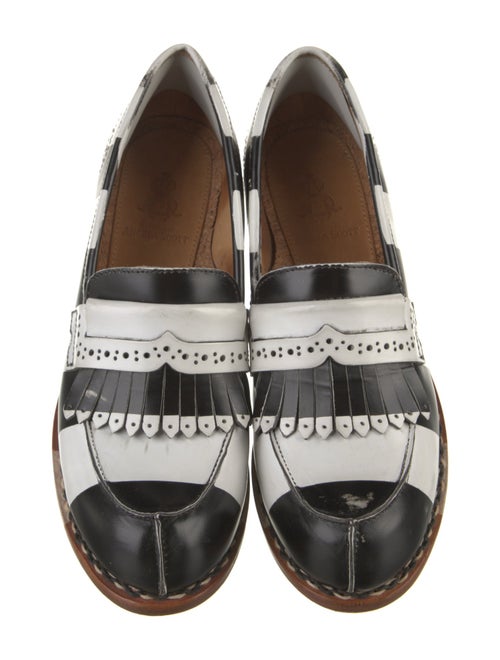 The Office of Angela Scott Leather Colorblock Pattern Pumps