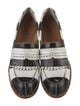 The Office of Angela Scott Leather Colorblock Pattern Pumps