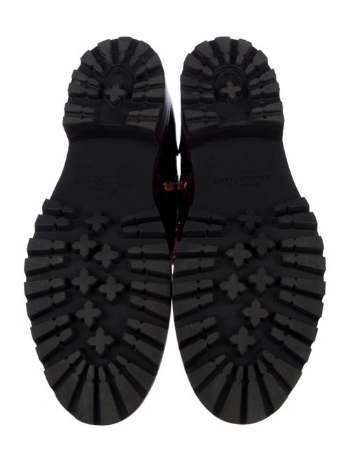 The Office of Angela Scott Leather Combat Boots