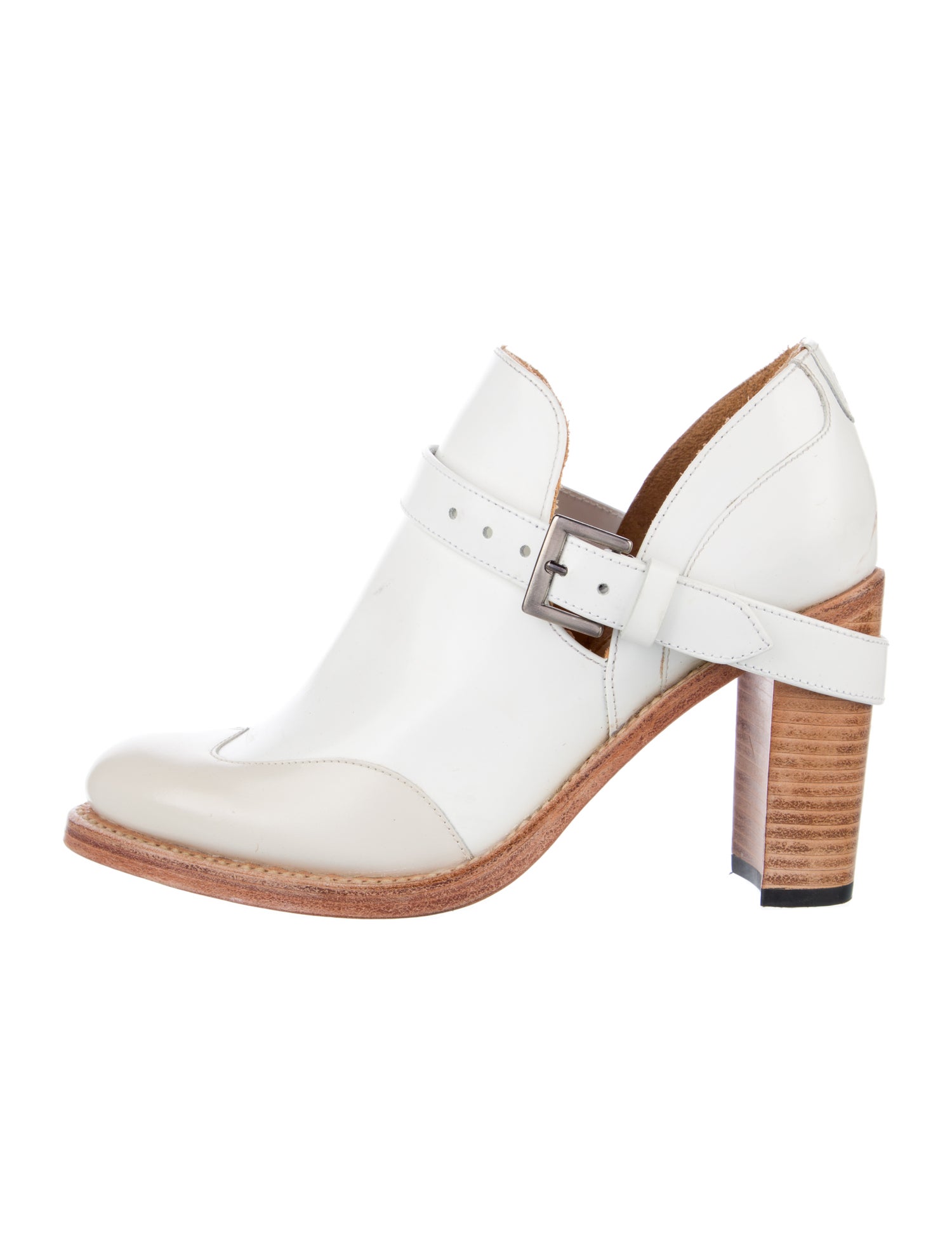 The Office of Angela Scott Leather D'Orsay Pumps