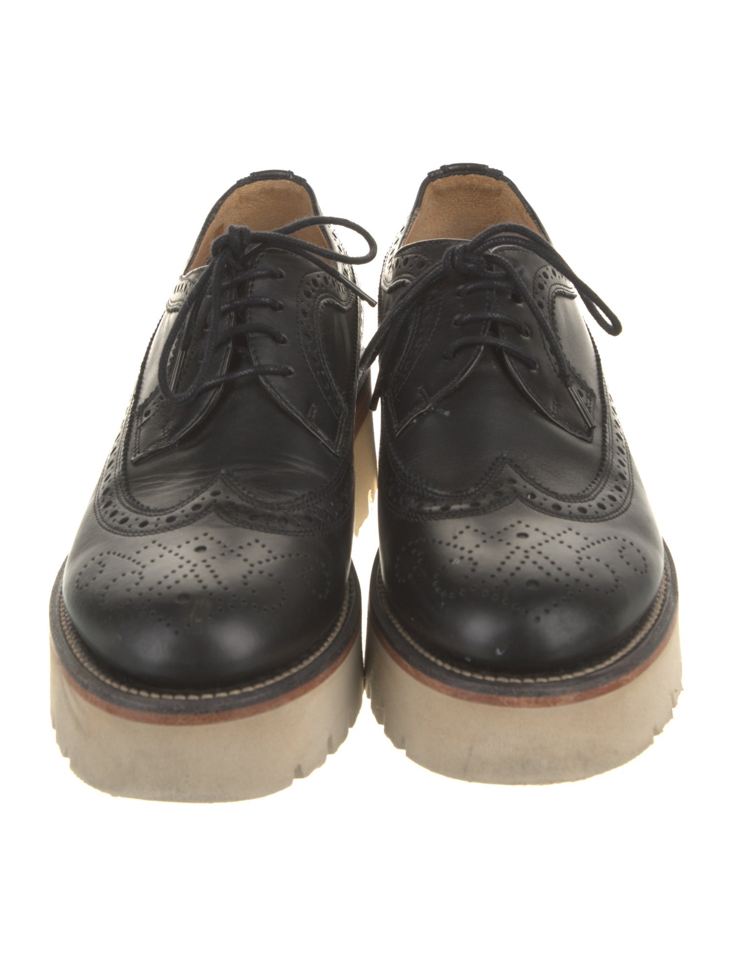 The Office of Angela Scott Leather Lasercut Accents Oxfords