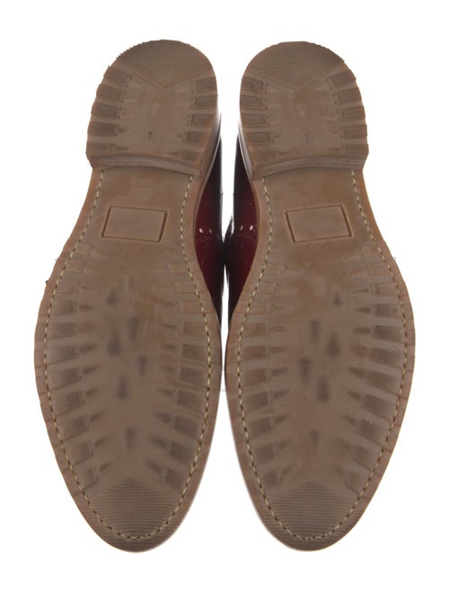 The Office of Angela Scott Patent Leather Lasercut Accents Monk Straps