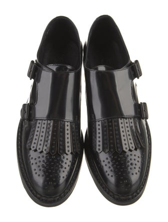 The Office of Angela Scott Leather Monk Straps