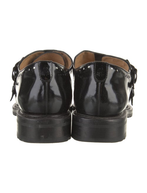 The Office of Angela Scott Leather Eyelet Trim Monk Straps