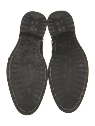 The Office of Angela Scott Leather Eyelet Trim Monk Straps