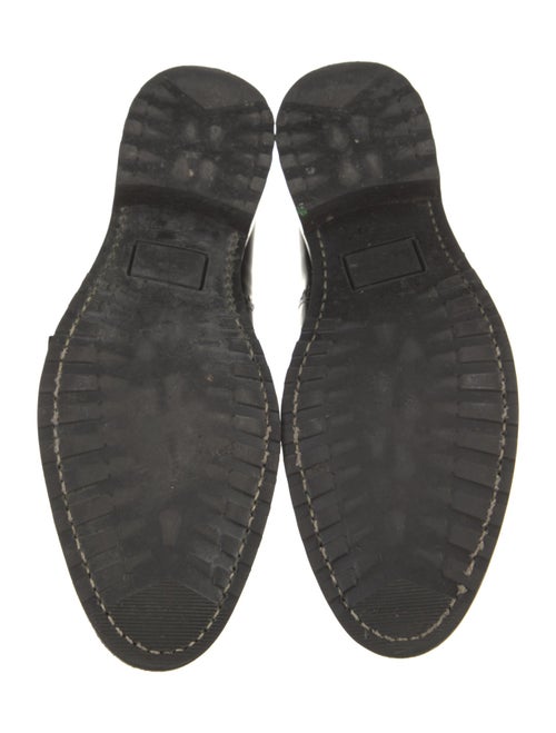The Office of Angela Scott Leather Eyelet Trim Monk Straps