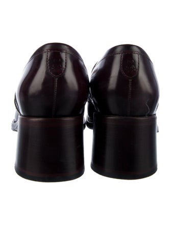 The Office of Angela Scott Leather Pumps