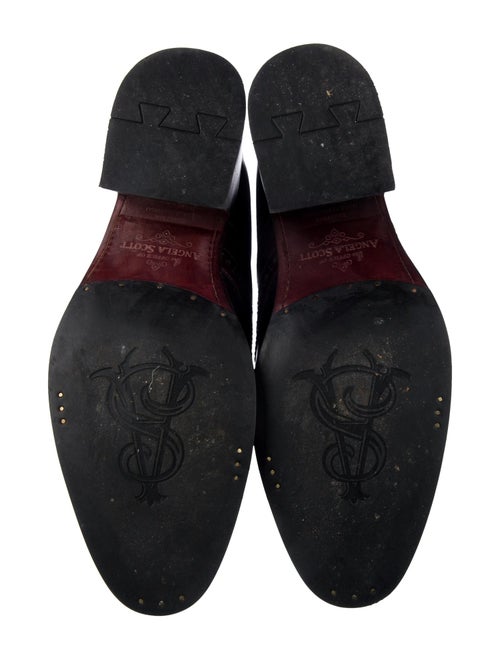 The Office of Angela Scott Leather Pumps