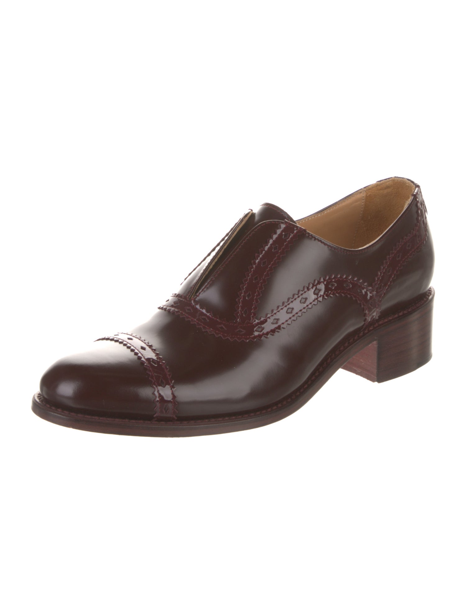 The Office of Angela Scott Leather Oxfords