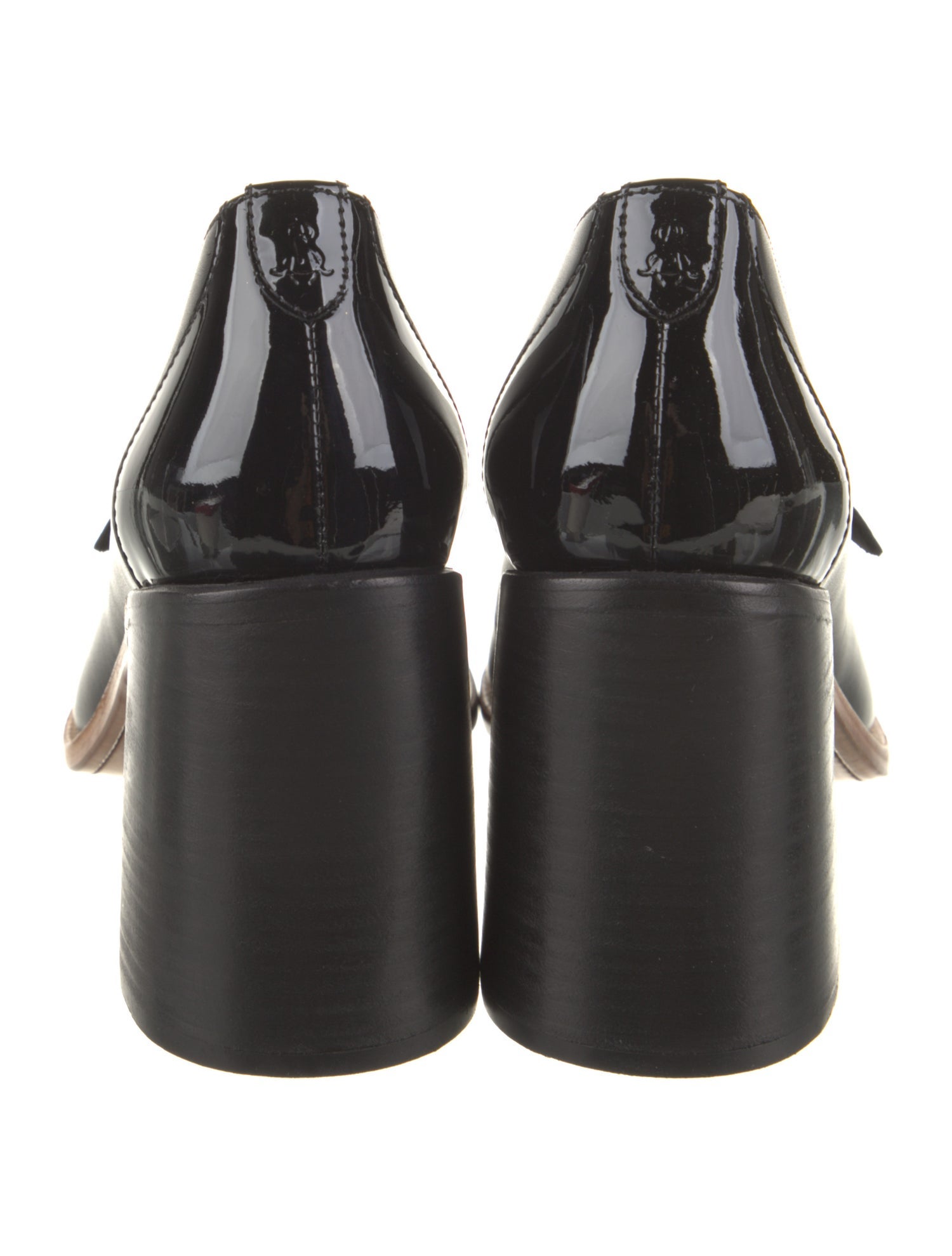 The Office of Angela Scott Leather Pumps