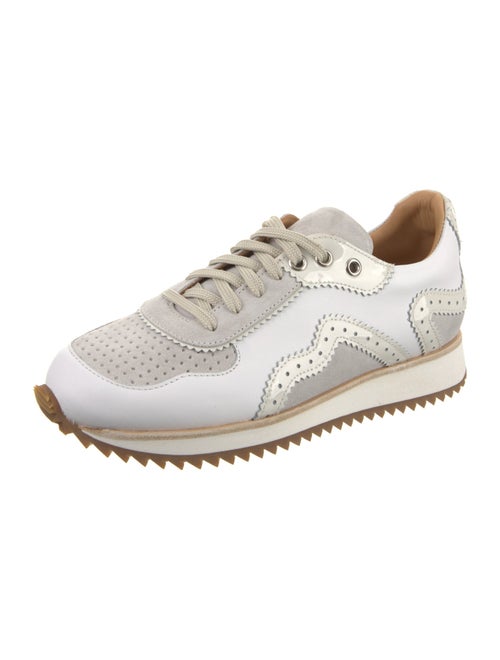 The Office of Angela Scott Leather Printed Sneakers