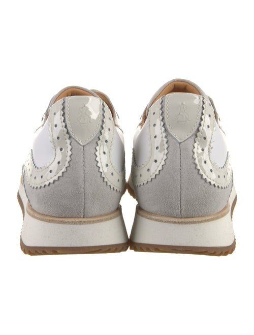 The Office of Angela Scott Leather Printed Sneakers