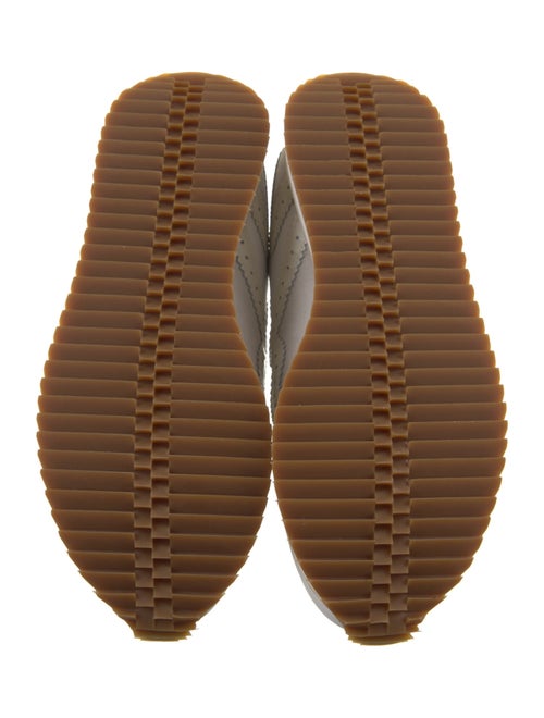 The Office of Angela Scott Leather Printed Sneakers