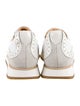 The Office of Angela Scott Leather Colorblock Pattern Sneakers