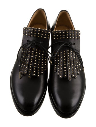 The Office of Angela Scott Leather Studded Accents Oxfords