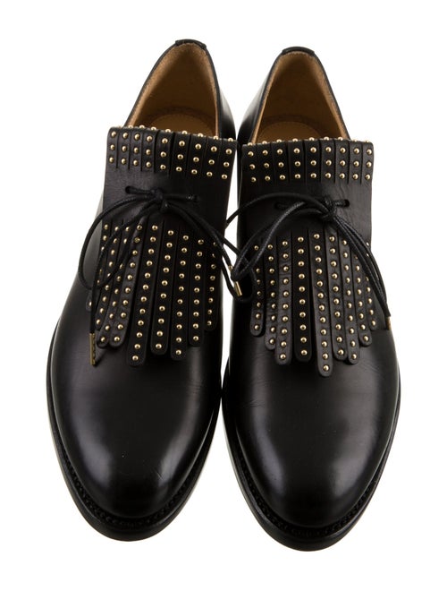 The Office of Angela Scott Leather Studded Accents Oxfords
