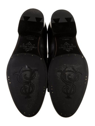 The Office of Angela Scott Leather Studded Accents Oxfords