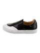 The Office of Angela Scott Leather Colorblock Pattern Sneakers