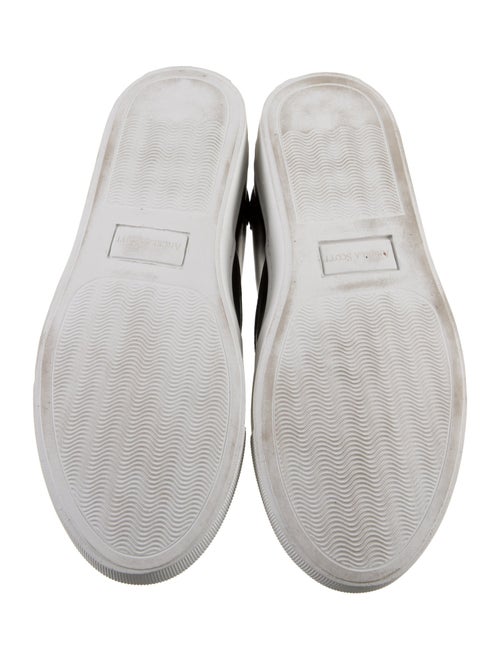 The Office of Angela Scott Leather Colorblock Pattern Sneakers