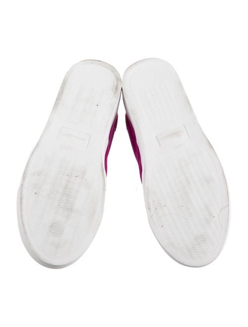 The Office of Angela Scott Suede Lasercut Accents Sneakers