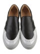 The Office of Angela Scott Leather Colorblock Pattern Sneakers