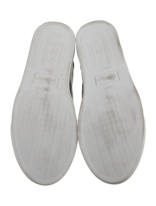 The Office of Angela Scott Leather Colorblock Pattern Sneakers