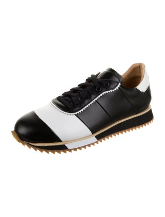 The Office of Angela Scott Leather Printed Sneakers