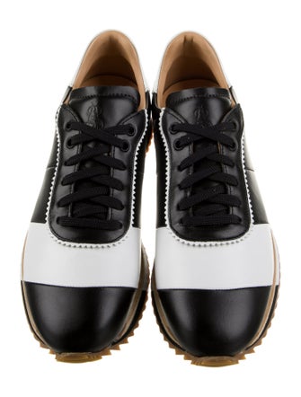 The Office of Angela Scott Leather Printed Sneakers