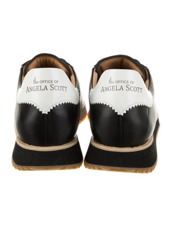 The Office of Angela Scott Leather Printed Sneakers