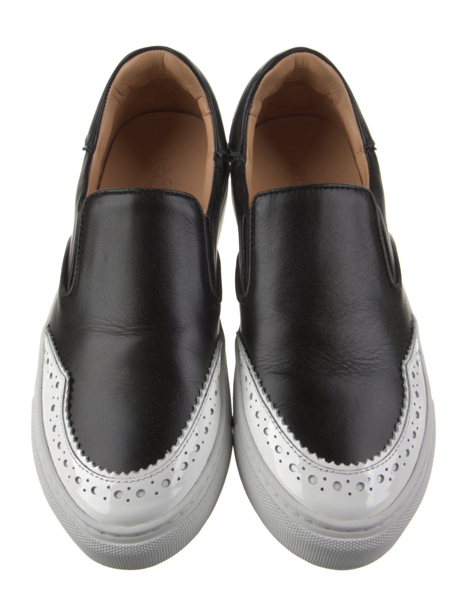 The Office of Angela Scott Leather Sneakers