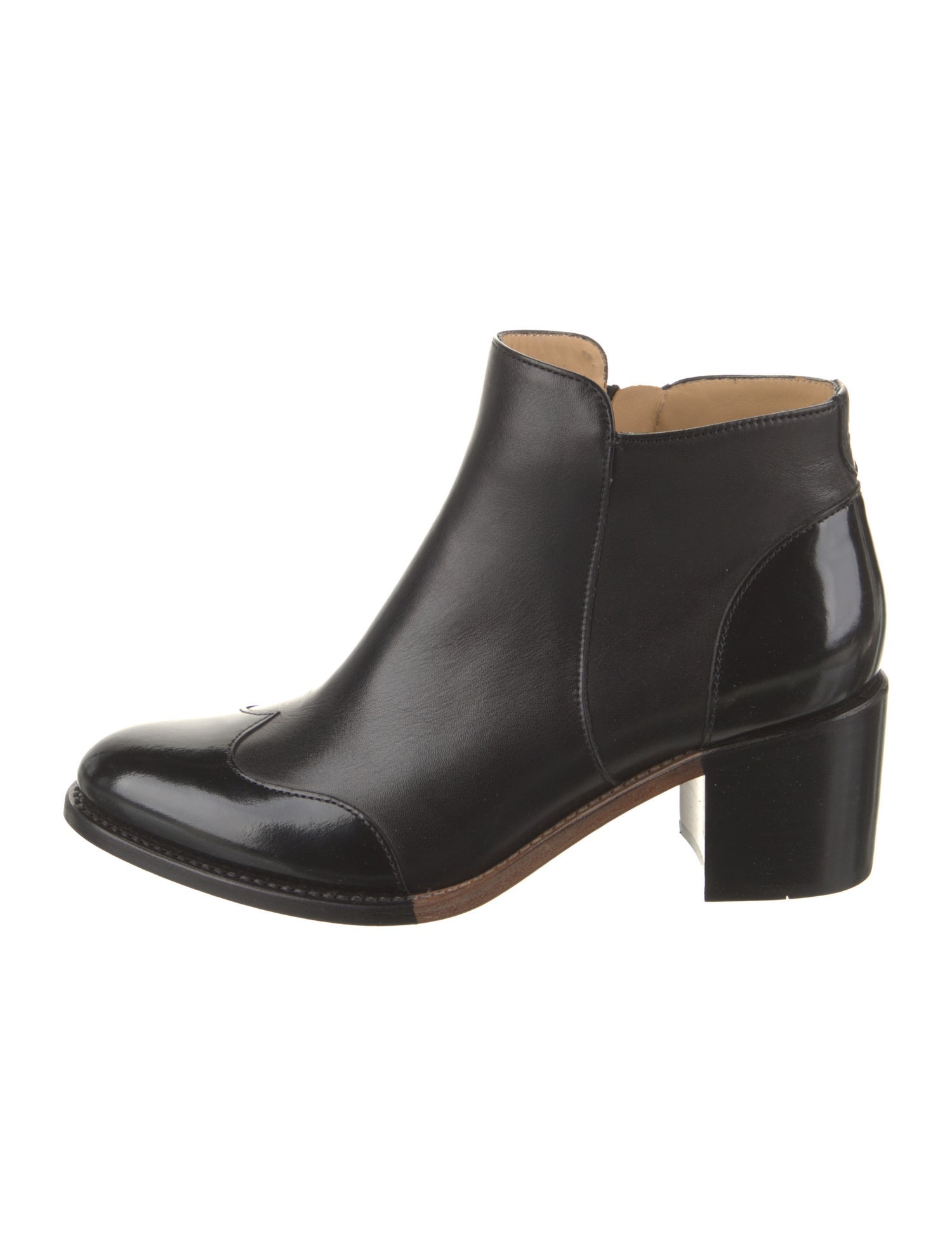 The Office of Angela Scott Leather Chelsea Boots