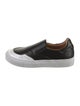 The Office of Angela Scott Leather Colorblock Pattern Sneakers
